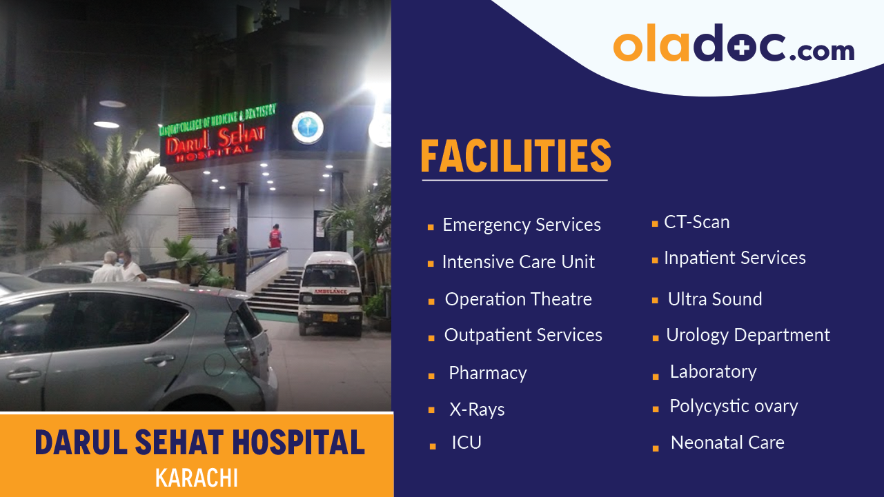 Facilities at Darul Sehat Hospital Karachi